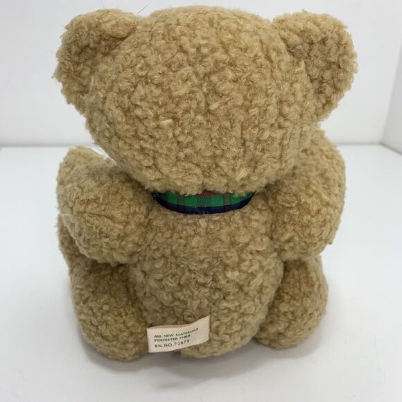 Rare Elizabeth Arden Plush Teddy Bear Tight Knit Seated 10” Classic - Picture 3 of 5